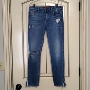 𝅺Joe's Jeans ICON Ankle Collectors Edition Size 27 Distressed Skinny Low Rise